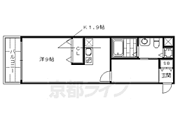 SHICATAONZEBLDG ワンルームの間取図画像