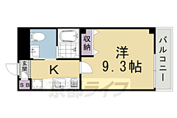 サンブライト丹波口 1Kの間取図画像