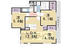 ウチカイト 3LDKの間取図画像