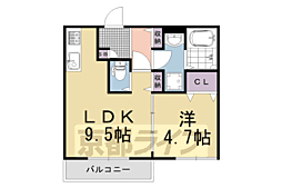 ソレイユ・ラ・メゾン 1LDKの間取図画像