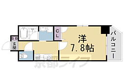 ベラジオ雅び四条通2 1Kの間取図画像