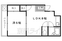 ハーティーハウス一条 1階/-