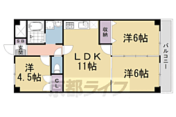 シャンポール蜂の壺 3LDKの間取図画像