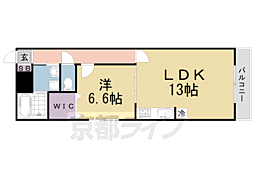 レジデンスルクセ 1LDKの間取図画像