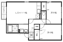 シエスタ 2LDKの間取図画像