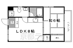 京福電気鉄道北野線 北野白梅町駅 徒歩18分 1階/-