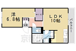 ラ・プロスペリテ 1LDKの間取図画像