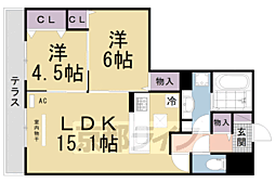 BelleVille高城 2LDKの間取図画像