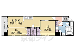 デュオフラッツ京都四条 3階/-