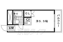 DAコート 1Kの間取図画像
