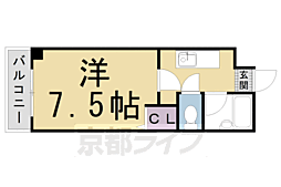 コーポラス・セヴィール 1Kの間取図画像