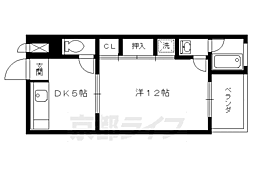 富士ハイツ 1DKの間取図画像