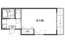 ハイツパープル 1Kの間取図画像
