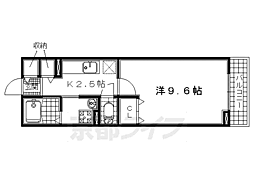 ルミエールエイメイ 1Kの間取図画像