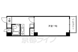 アーバンハウスA&U2 1Kの間取図画像