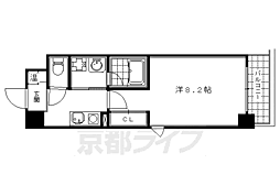 ファーストコート五条新町 1Kの間取図画像