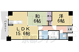 アパガーデンコート京都駅前 2LDKの間取図画像