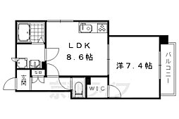 StarJ 1LDKの間取図画像