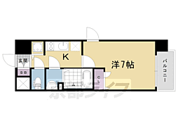 エスリード京都梅小路アヴェニテ 1Kの間取図画像