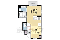グランシャリオ正道 1LDKの間取図画像