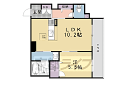 ヴィアソーレ竹田 1LDKの間取図画像