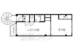 平塚ビル 1LDKの間取図画像