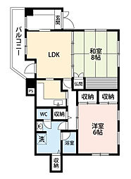 ドーミー三ノ輪Net 2LDKの間取図画像