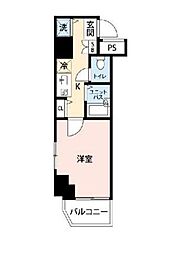 スカイコート神楽坂壱番館 1Kの間取図画像