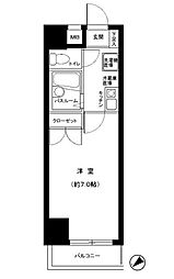 パレ・ドール九段下 1Kの間取図画像
