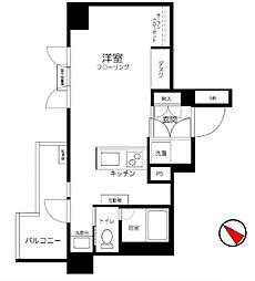 グランドメゾン飯田橋 ワンルームの間取図画像