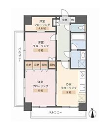 藤和シティホームズ早稲田 3DKの間取図画像