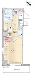 プロフ九段 1Kの間取図画像