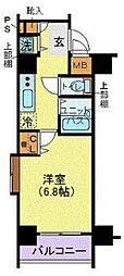 ガーラ市ヶ谷銀杏坂 1Kの間取図画像