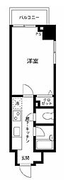 プライムアーバン飯田橋 1Kの間取図画像