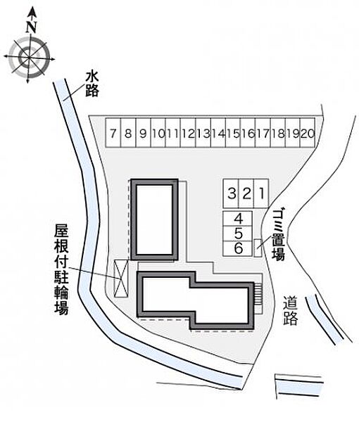 レオパレスラージ　グルーブ　I 201｜徳島県徳島市国府町観音寺(賃貸アパート1K・2階・23.18㎡)の写真 その3