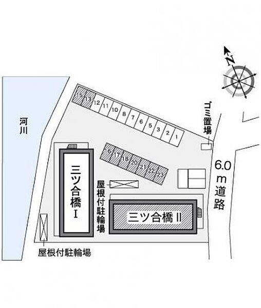 レオパレス三ツ合橋II 108｜徳島県徳島市中前川町5丁目(賃貸アパート1K・1階・22.35㎡)の写真 その3