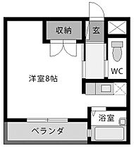 ピュアメゾン阿部 205 ｜ 徳島県徳島市川内町榎瀬767-1（賃貸アパート1R・1階・26.40㎡） その2