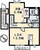 シャーメゾンＹ 201 ｜ 徳島県徳島市北田宮2丁目11-41（賃貸アパート1LDK・2階・53.46㎡） その2