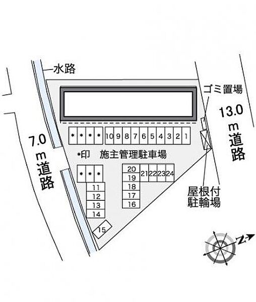 レオパレス葉月 112｜徳島県板野郡藍住町笠木字東野(賃貸アパート1K・1階・23.61㎡)の写真 その3