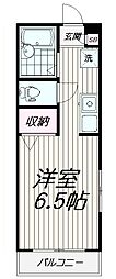 ロイヤルハマ ワンルームの間取図画像