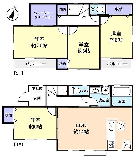 Ｋｏｌｅｔ船橋松が丘07 ｜千葉県船橋市松が丘2丁目(賃貸一戸建4LDK・1階・96.15㎡)の写真 その3