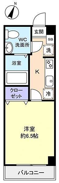 アリビオ八千代台西 ｜千葉県八千代市八千代台西1丁目(賃貸マンション1K・3階・21.08㎡)の写真 その4