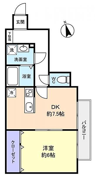 千葉県八千代市村上(賃貸アパート1DK・3階・36.97㎡)の写真 その4