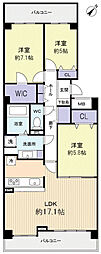 パストラルハイム佐倉志津壱番館 3LDKの間取図画像