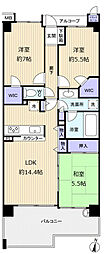 メロディーハイム志津スウィート・ピア 3LDKの間取図画像