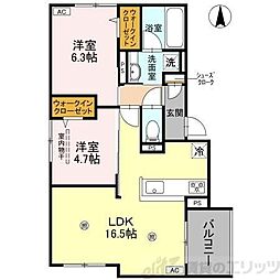 間取図画像 2LDK