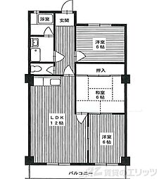 ヴィラ清和 3LDKの間取図画像