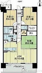 ライオンズ南千里佐竹台グランハートスカイヴィラ 3LDKの間取図画像