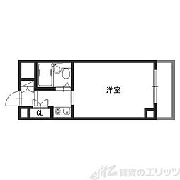 シティパレスミナミセンリ ワンルームの間取図画像