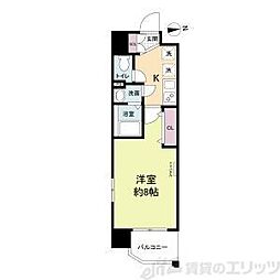 MASUno茨木 1Kの間取図画像